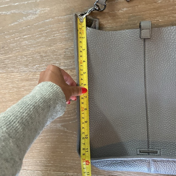 REBECCA MINKOFF Crossbody Light Gray Leather - Picture 6 of 8